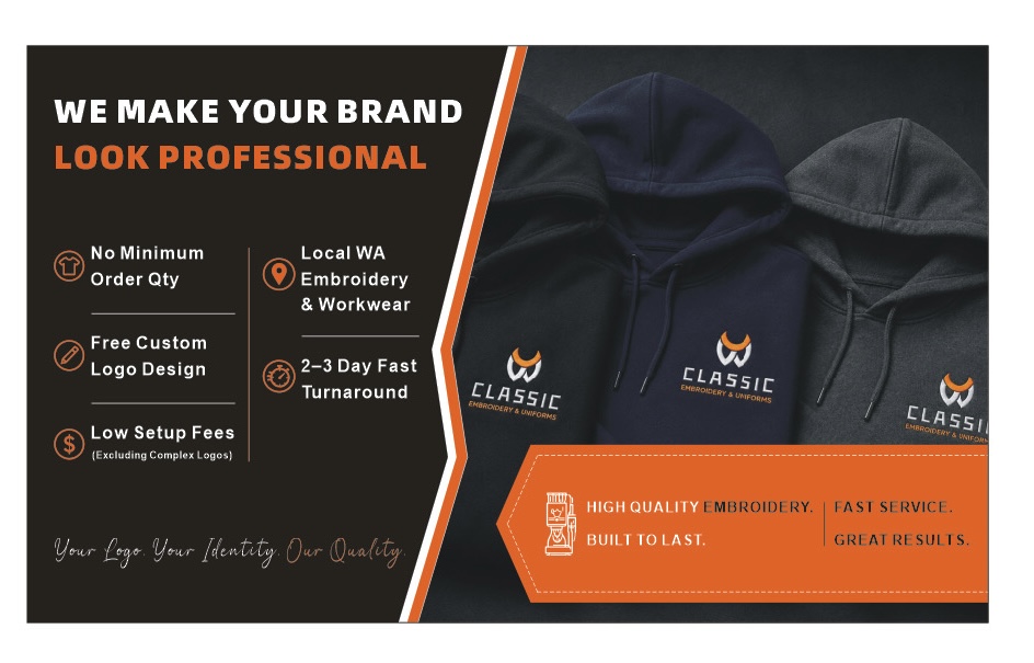 Perth Professional embroidery
